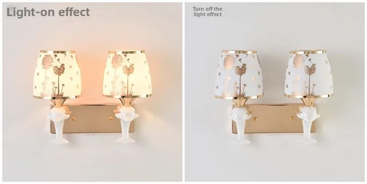product new creative led american wall lamp for bedroom living room balcony stair corridor and aisle iron body with e26 bulb base-11