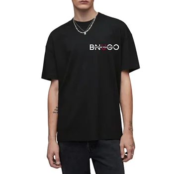 Design Your Own Logo Men Custom T Shirt Printing 230 Gsm Cotton  Round Neck Blank  Black T Shirt