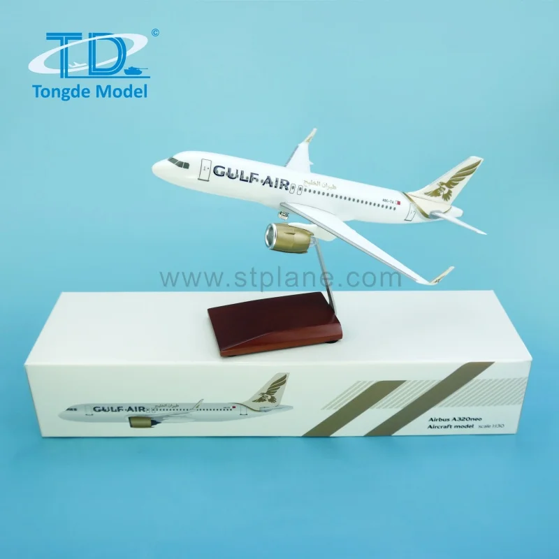 Gulf Air Airbus A320neo 1/150 Scale 25cm Resin Crafted Simulation
