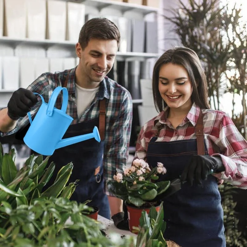 Садовые банки для воды объемом 1 2 литров оцинкованная металлическая поливочная баночка с антикоррозийным порошковым покрытием посадки детей в помещении и на улице