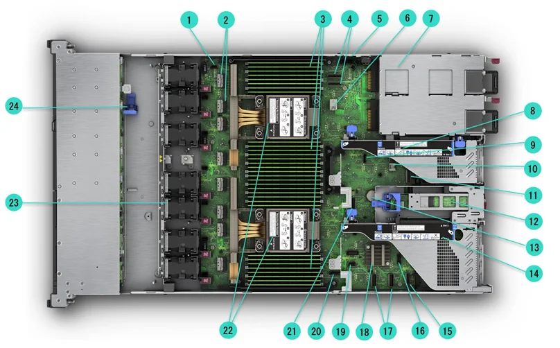 HPE ProLiant DL360 Gen11 Server in Tel Xeon Gold 6430 Processor up to 8SFF 1U Rack Server DL360 Gen11