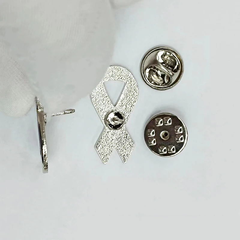 Персонализированная индивидуальная булавка для рака молочной железы лента эпилепсии толстой кишки розовая фиолетовая зеленая желтая повышения осведомленности об аутизме на лацкан