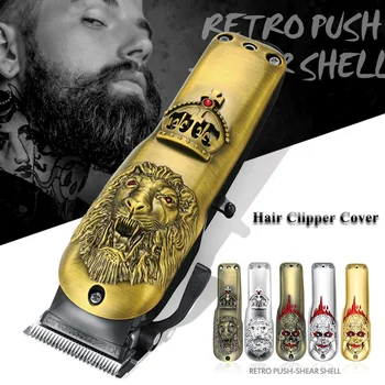 3d Lion Skull Zinc Alloy Hair Clipper Cover For 8148/8591 & Oem