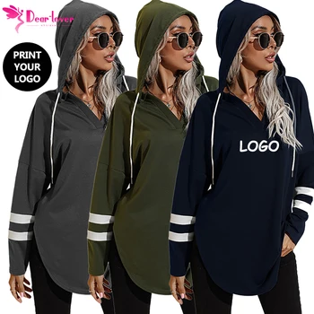 Dear-Lover Private Label Streetwear Black Blank Plain Print Pullover Sweatshirt Fitness Workout Designer Custom Hoodie Women