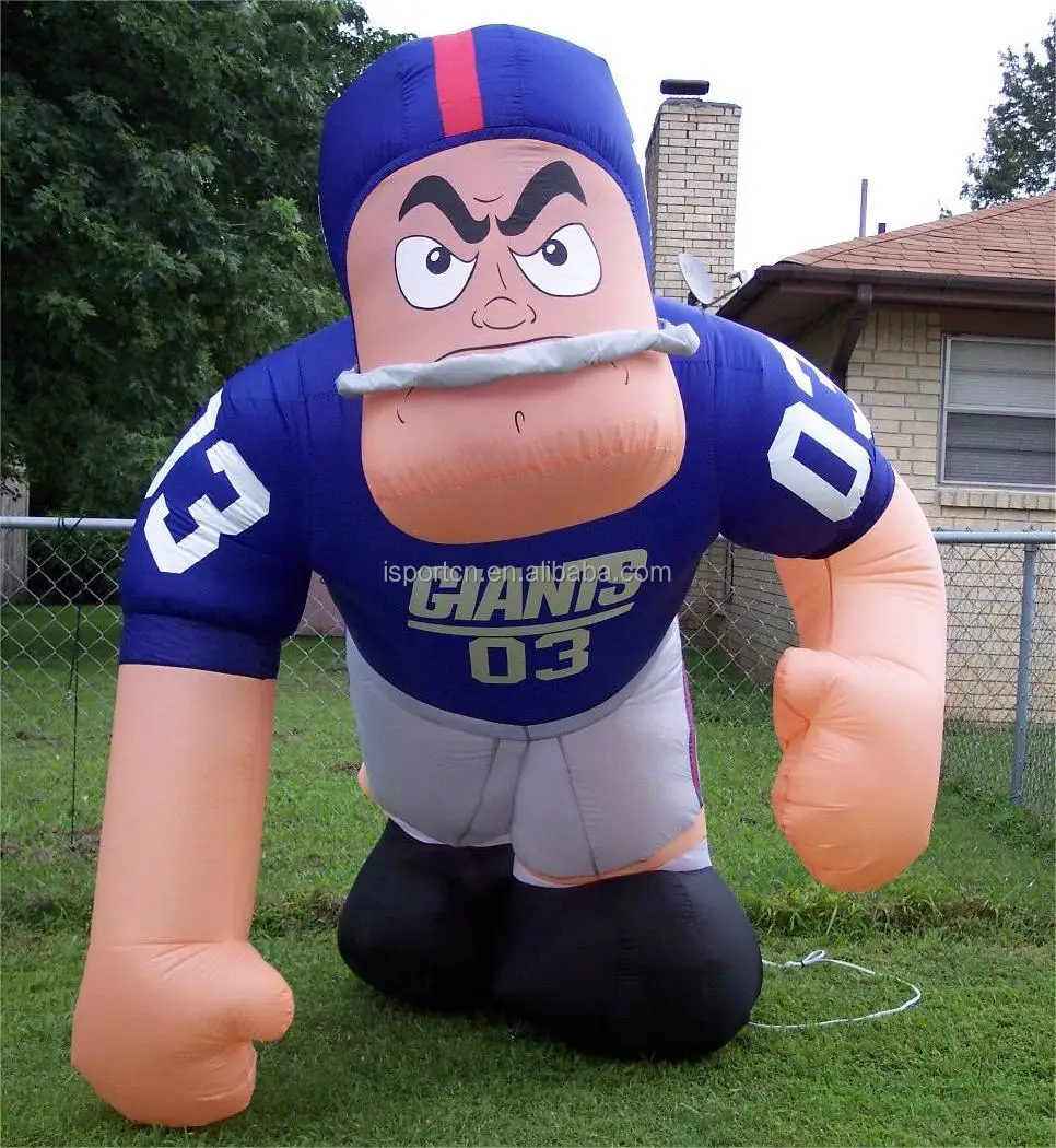 Giant Advertising Sportsman Balloon,Inflatable Football/ Rugby Player