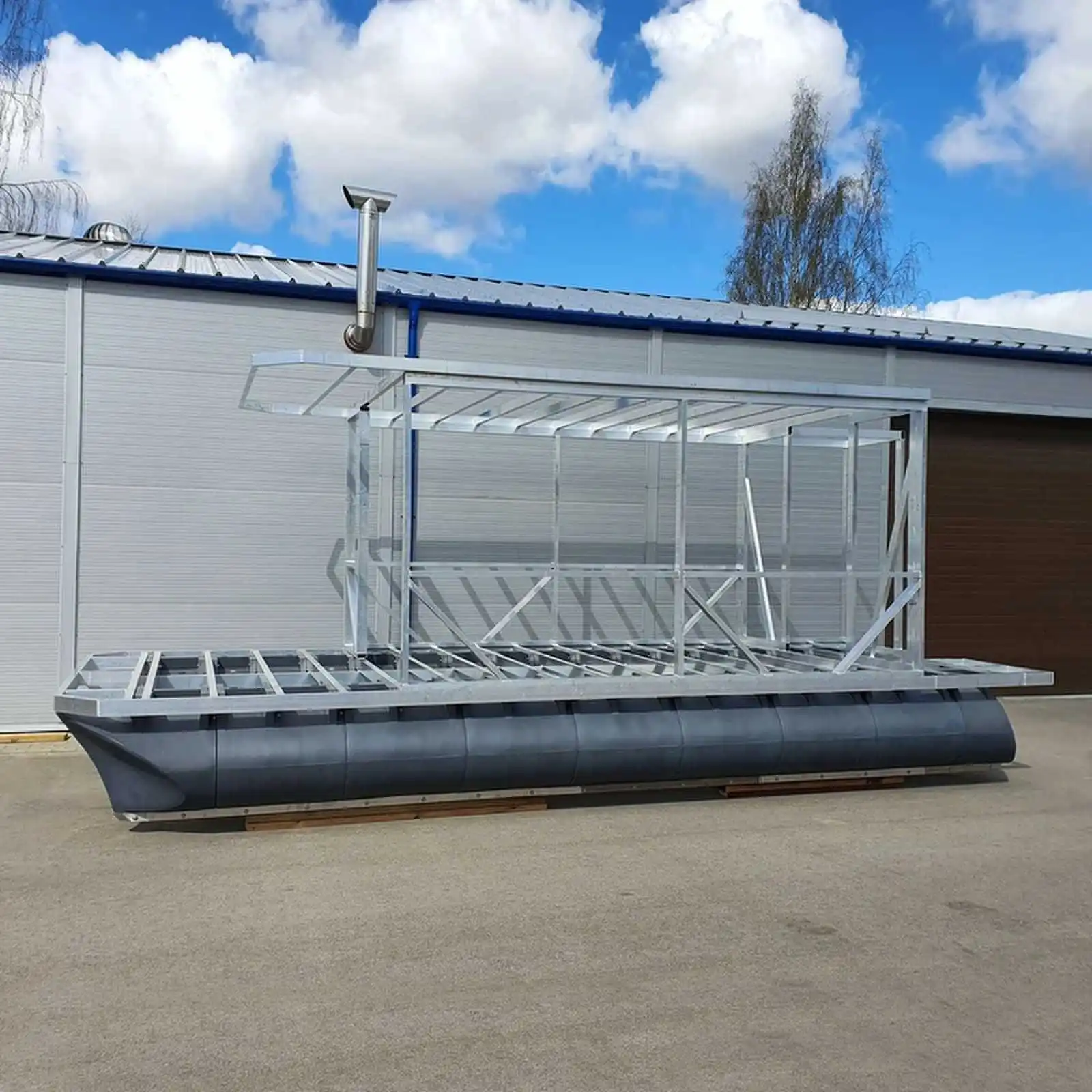 Big Houseboat Floating Pontoon Float Pontoon Dock Float - Buy Pontoon ...