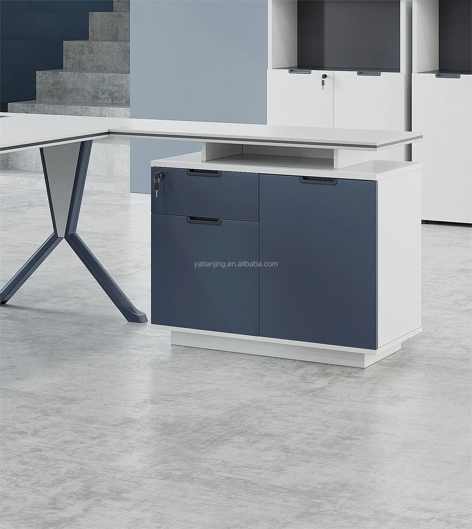Branded Home Office Desk with Drawer Work Office Workstat Table Modular ...