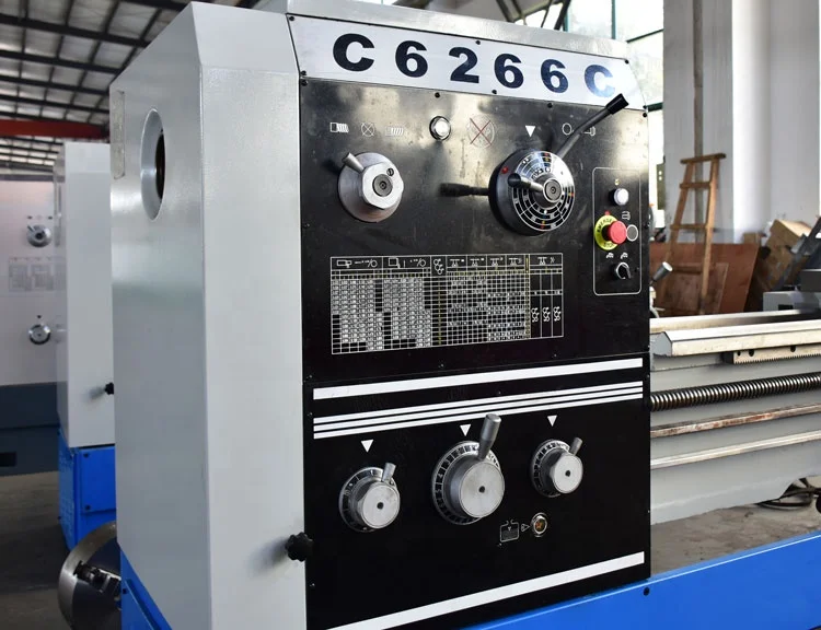 Cs6266 Manual Lathe Machine Conventional Parallel Turning Lathe Machine Universal Horizontal With Bed Width 390 Mm