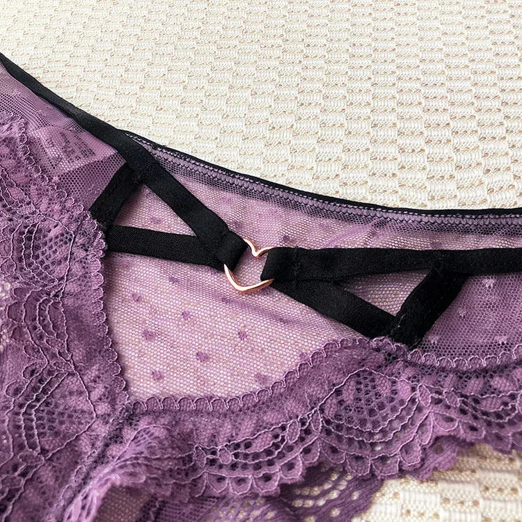 Sexy Lingerie Embroidered Mesh Ladies Thong Transparent Young ...