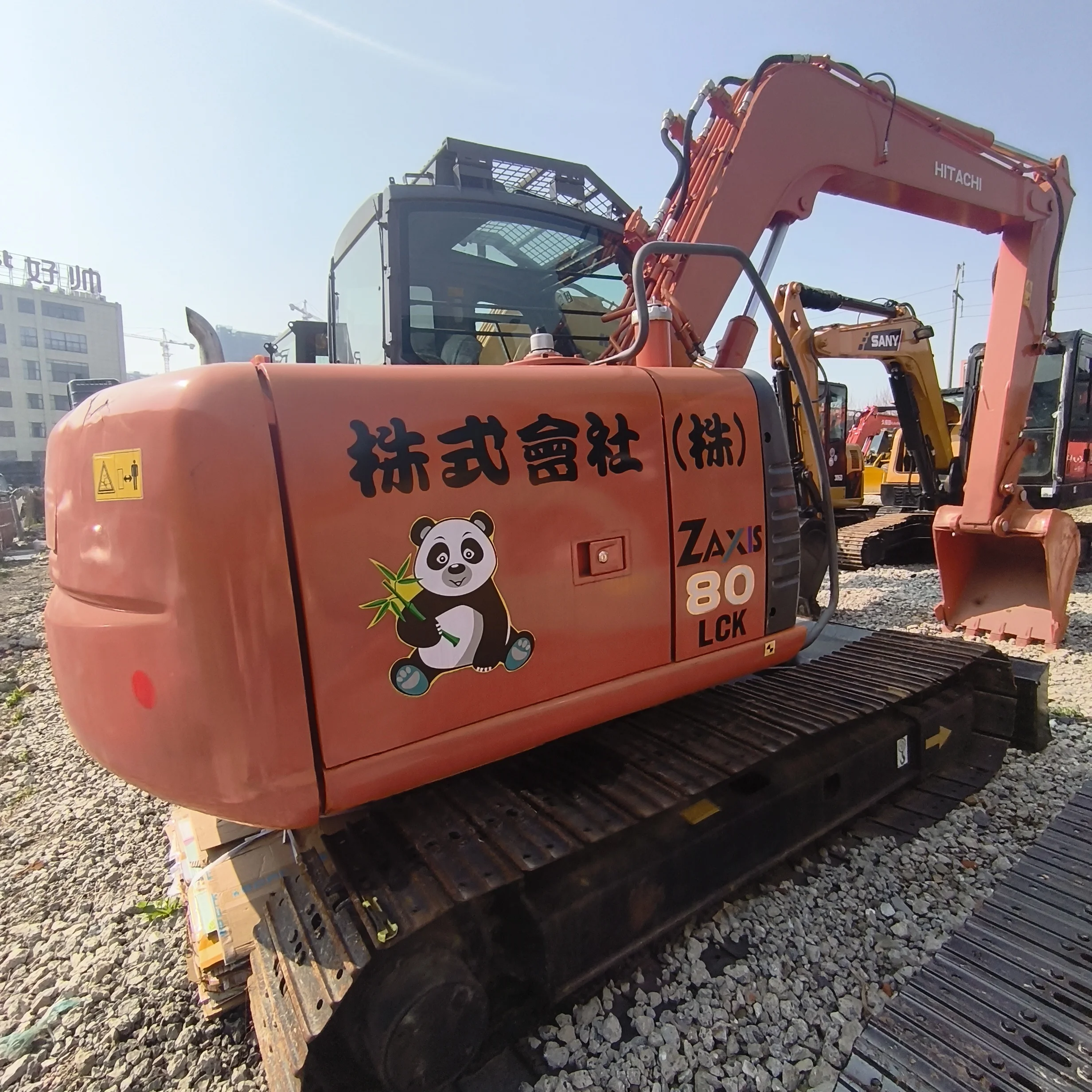 タカ High Efficiency Small 8 Ton Hitachi ZX80 Used Crawler Hydraulic