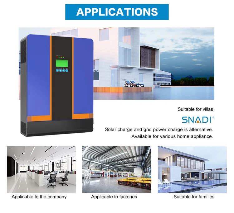 SNADI 24V 48V Hybrid Off Grid PV Inverter 3Kw 5Kw 8Kw 11Kw Single Phase ...