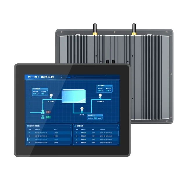 19 Inch Industrial Embedded Panel Pc Aluminum Pure Flat Smart AIO Computer PCAP Touch Android Tablet All in One Pc Display