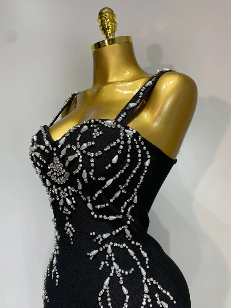 V-neck bandage dress