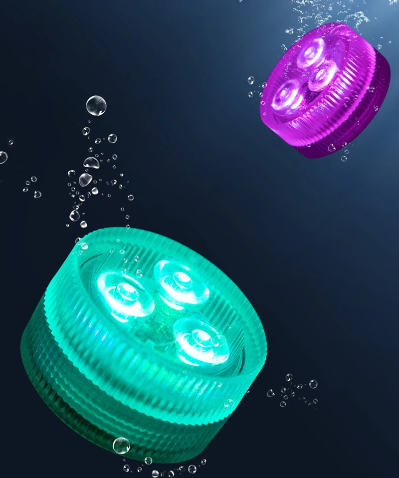 36 Pack Turquoise Submersible LED Tea Lights - Battery Operated Floating Lights For Vases, Wedding, Party Decor By BlueDot Trading