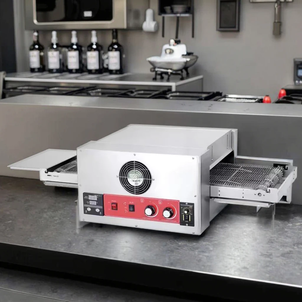 product 12 inch commercial use electric conveyor pizza belt oven for small restaurant or business start up-17