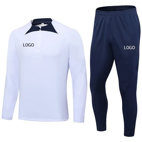 Custom Logo Wholesale Men's Sports Tracksuit Adult Kids Team Club Football Soccer Tracksuit Top Football Training Suits