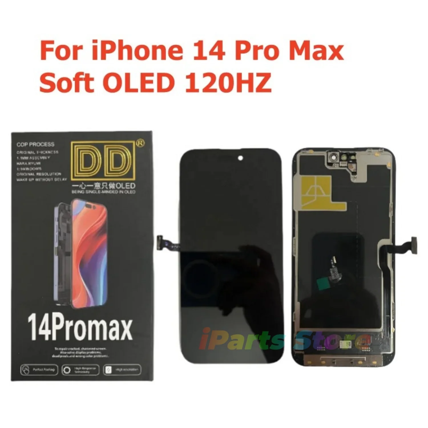 IParts Replacement Soft OLED LCD Screen Display Assembly for 