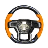 Forged Carbon Leather with Frame Back stitching