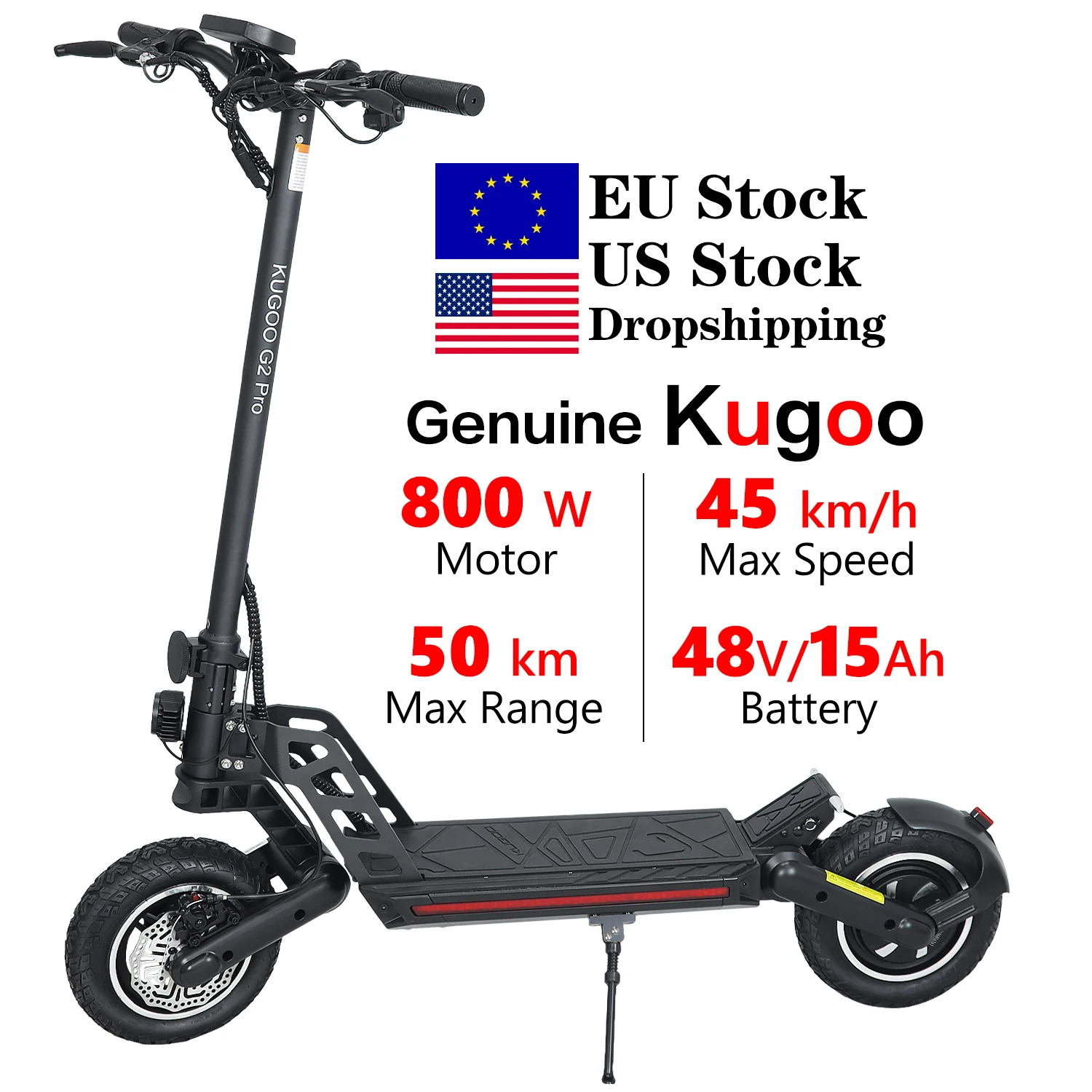 at retfærdiggøre knus ikke noget Wholesale Kugoo G2Pro Original popular 800W 48V 50KM/H speed Trike Big  Wheel Off Road Electric Scooter EU Warehouse From m.alibaba.com