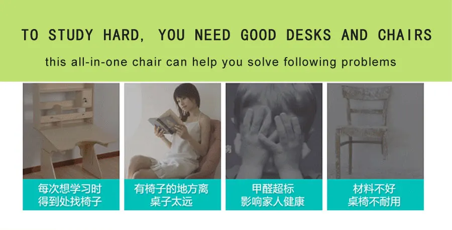 Multi-Functional Swivel Training Chair With Tablet Adjustable Student Chair With Large Book Holder For School Classroom