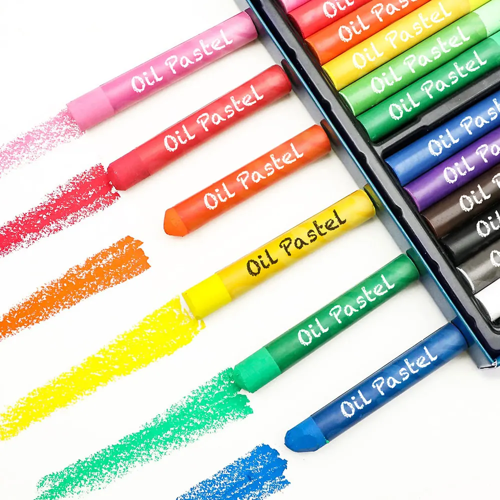 Sinoart Customized Extra Soft Oil Pastels 0.42inx2.73in Highly Opaque