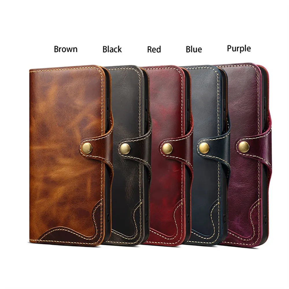 Laudtec Sjk711 Wallet Card Phone Case Leather Simple Business Skin Friendly Anti Scratch For Samsung S24 S23 S22 Plus Ultra