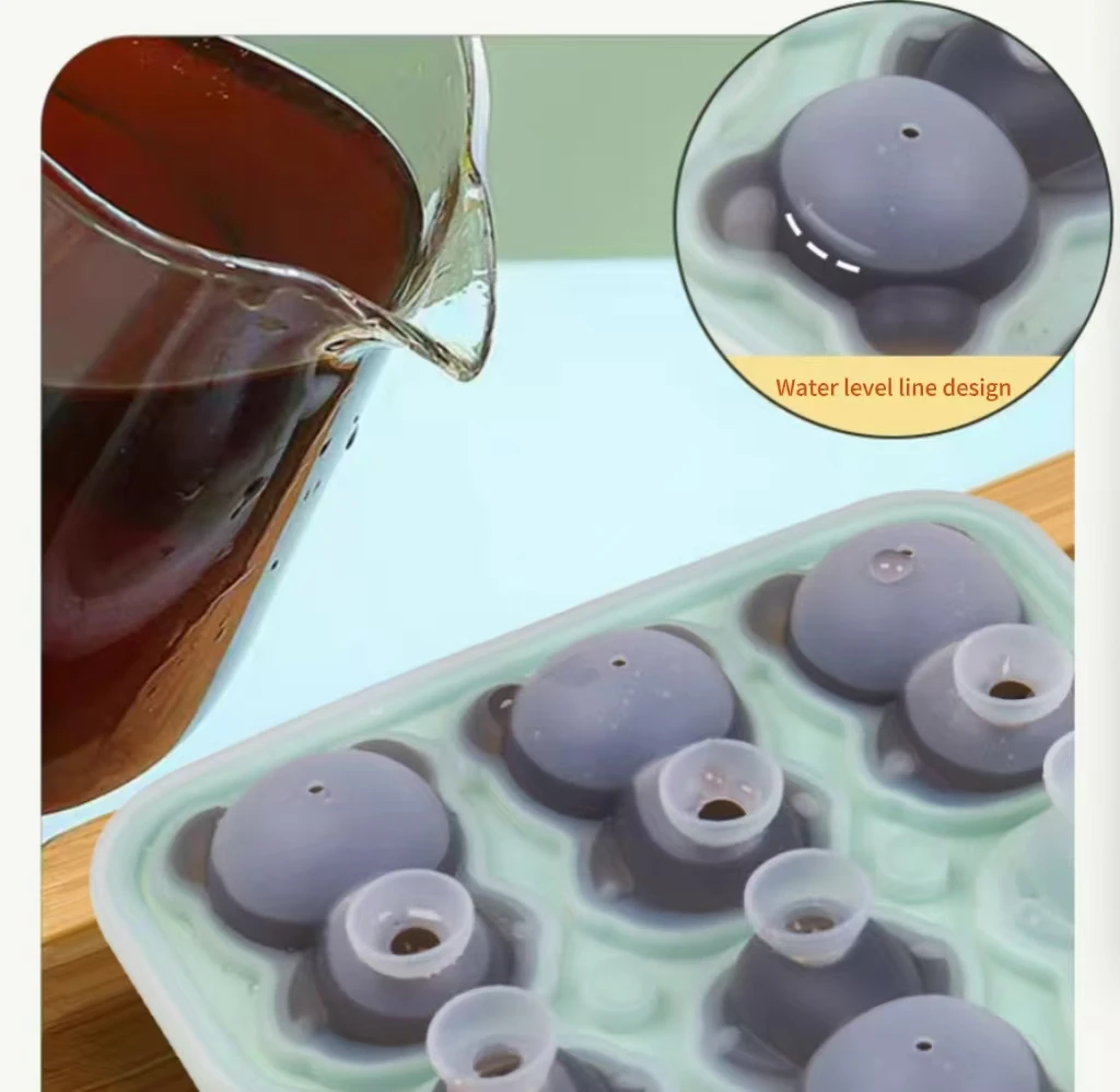 6-Piece Small Bear Silicone Ice Cube Mold Popular Household Ice Cream Tool for Making Frozen Ice Balls factory