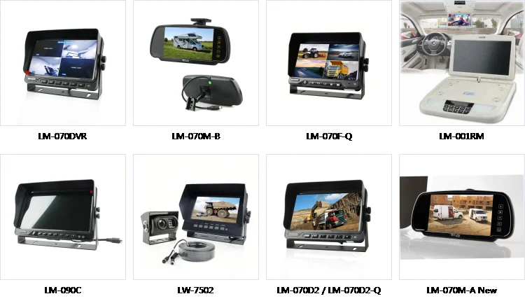 Machines for Agriculture Crane Truck AHD Car Display 9inch Dashboard Monitor details