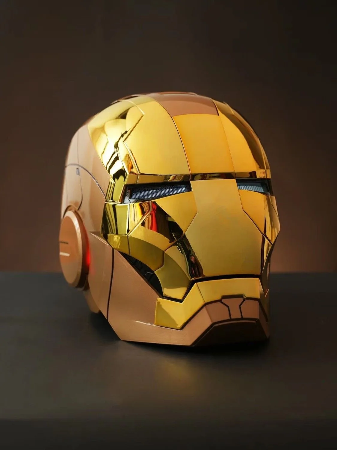 cheapest iron man helmet Wearable & LED Lights (33Cm)| Hellzone HELLZONE Lithium battery charging Helmet Voice Control Iron Man MK5