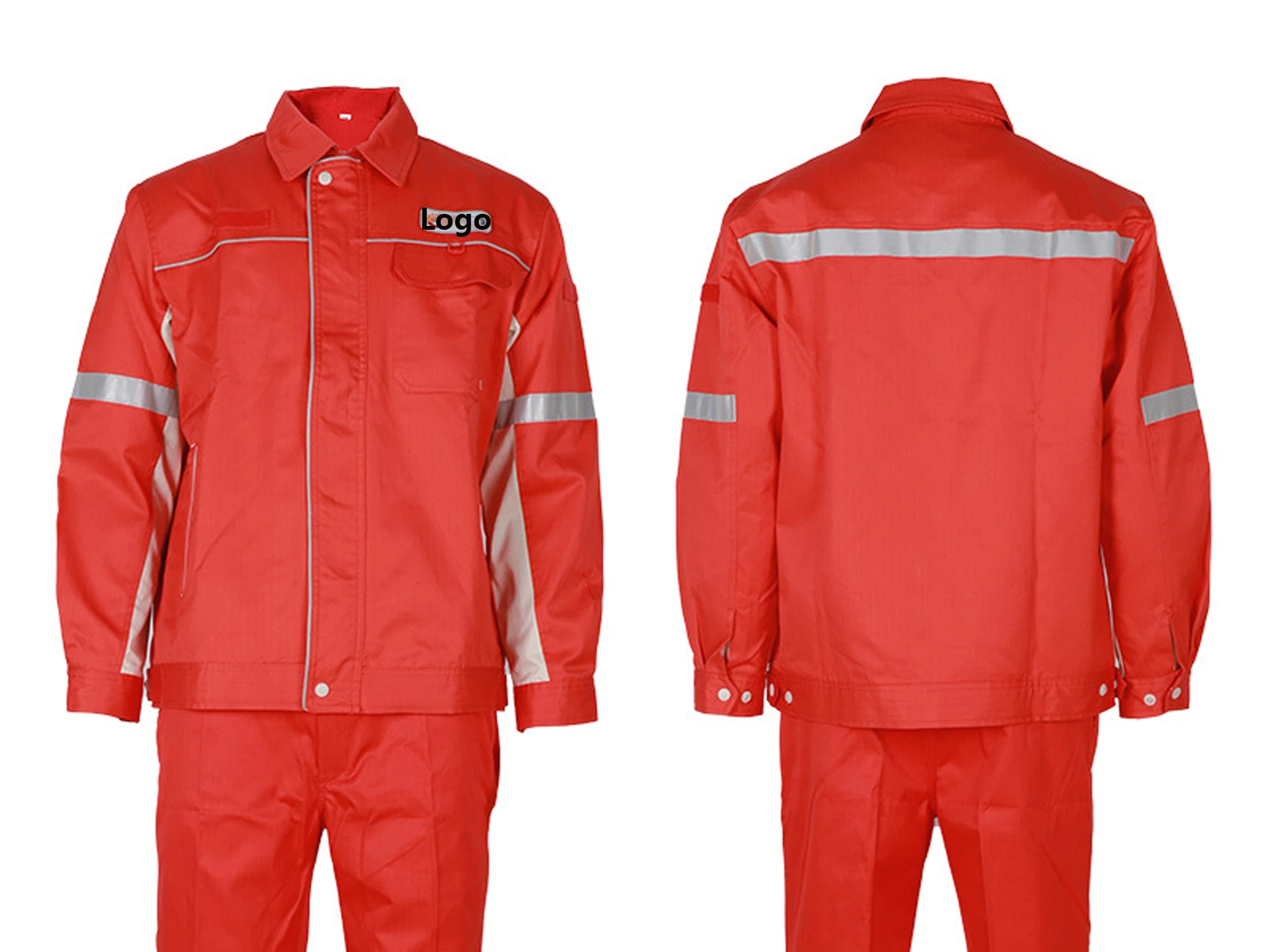 Custom Oil Gas Power Grid Firefighting Workwear Fire Resistant Coverall Reflective Flame Retardant S