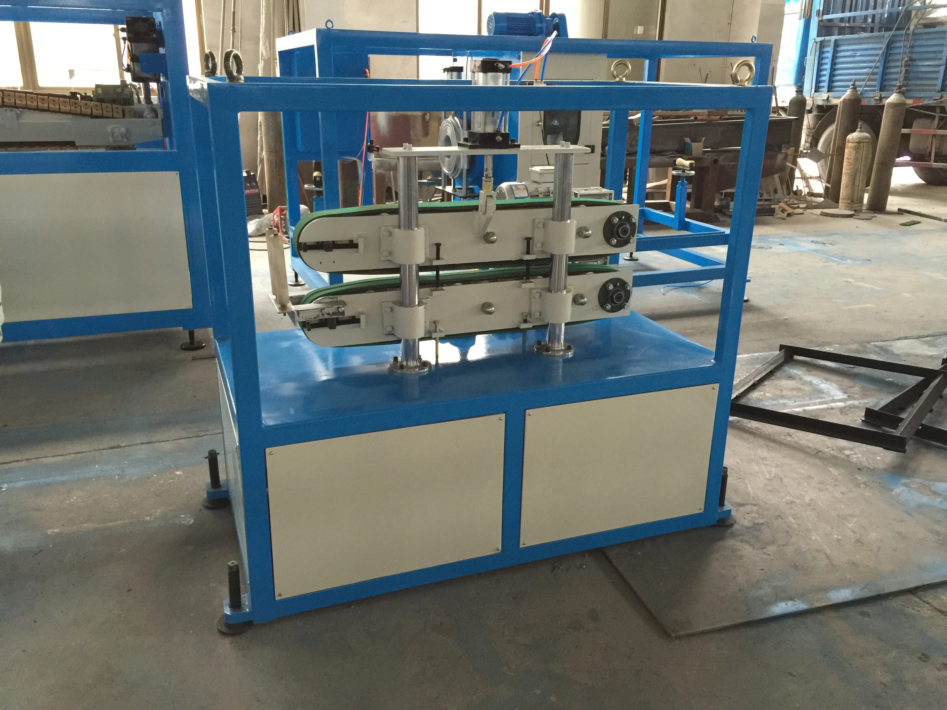 Mini Belt Caterpillars Haul Off Machine For Pe Pp Ppr Pvc Eva Plastic