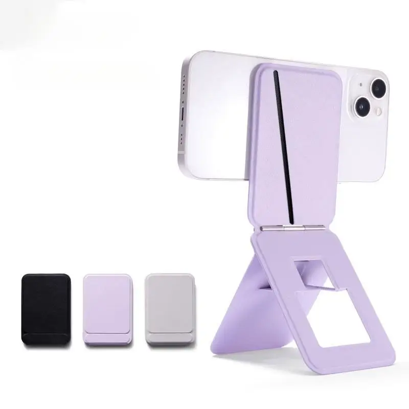 Card Holder Bracket For Universal Phone Model Magnet Pocket Magnetic Standing Foldable Smart Cover Myc0103 Laudtec