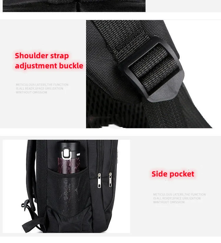 2023 Black Nylon Custom Logo Kid School Bags Large Capacity Waterproof ...