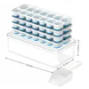 Caja + pala + 4 bandejas de cubitos de hielo azules