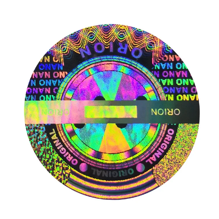 Free Design Authenticity Hologram Sticker Custom Design 3d Hologram Round Sticker