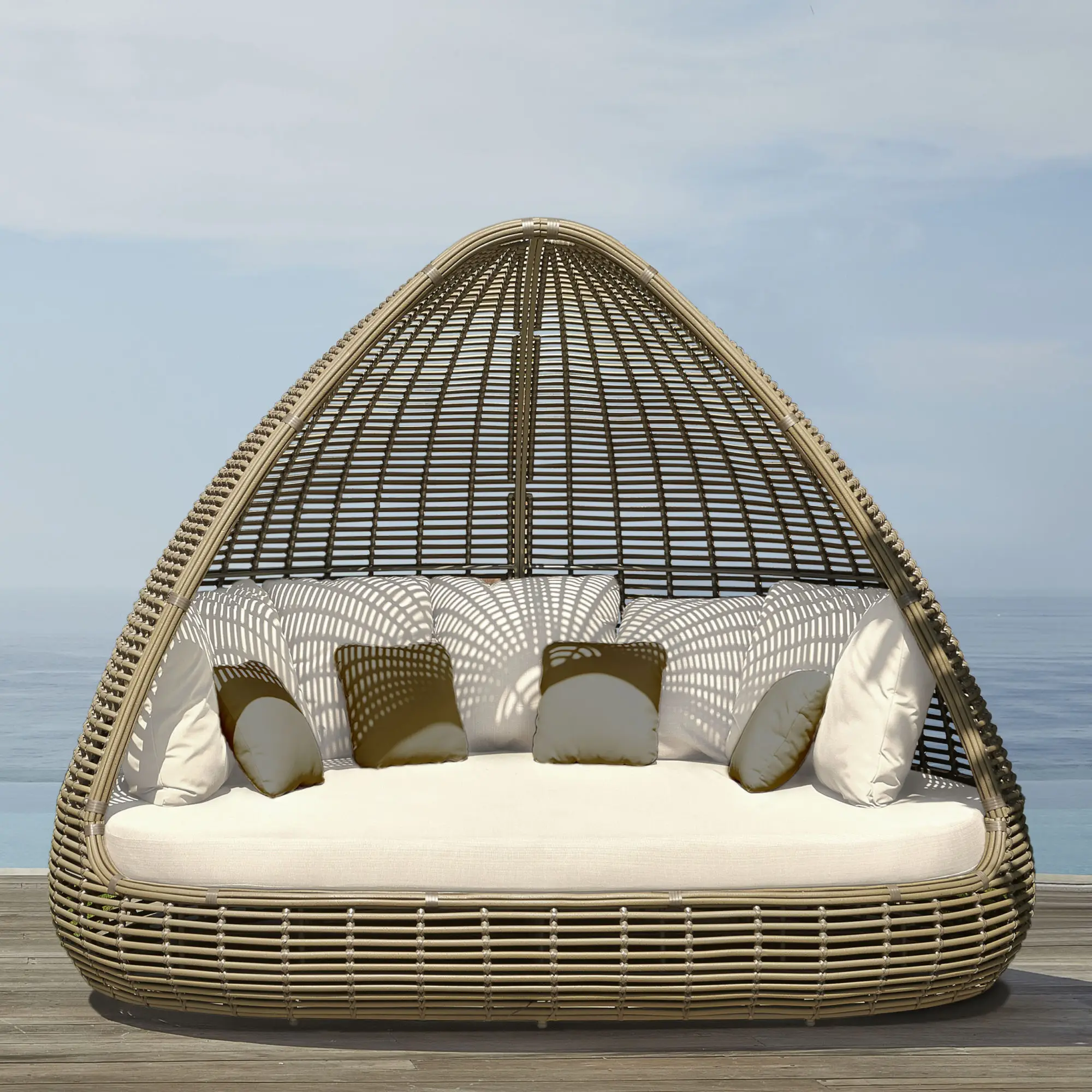 rattan egg day bed