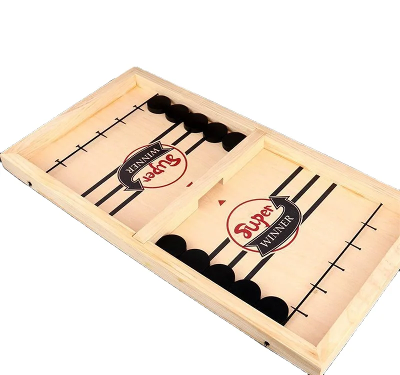 Семейная Рогатка победительница спортивных игр Настольная настольная битва хоккейная игра деревянная быстрая шайба