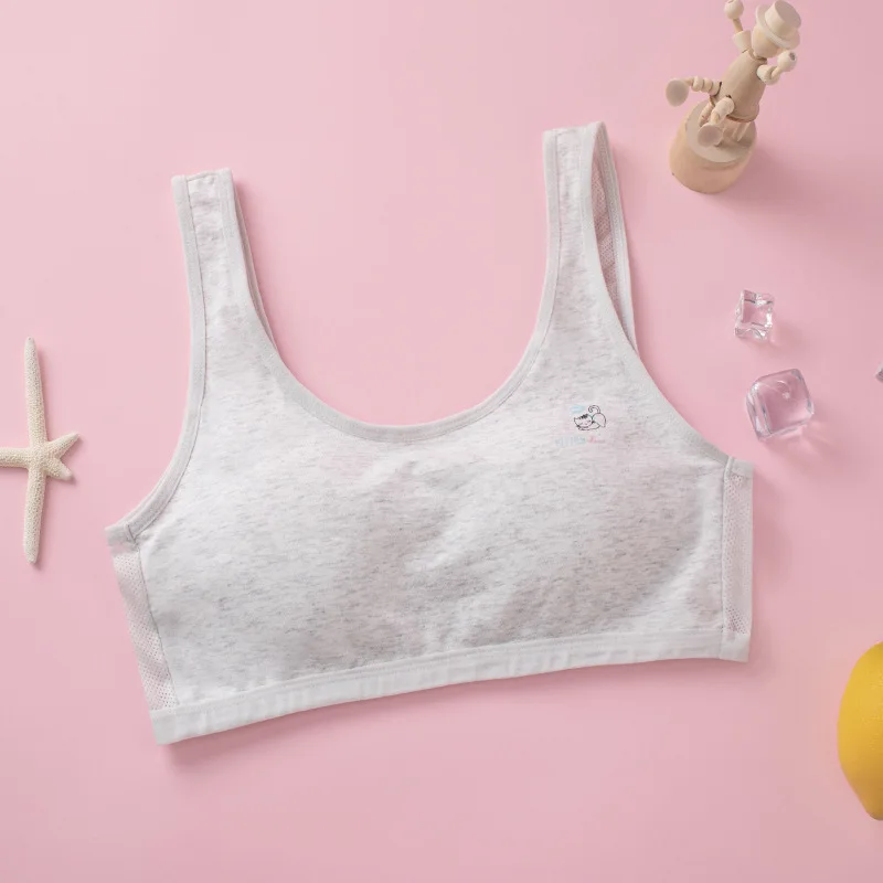 traceless girls' bra pure cotton breathable