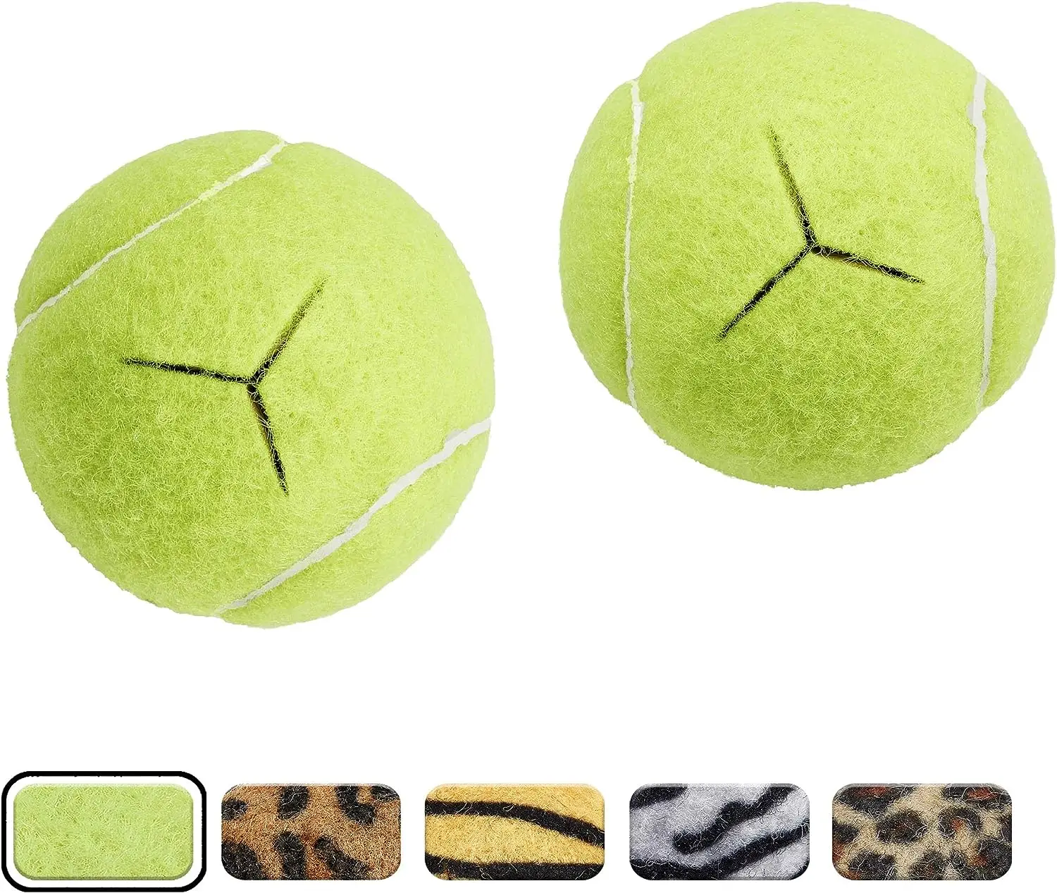Lot de 4 balles de tennis prédécoupées pour pieds de meubles et protection du sol, revêtement en feutre robuste et durable, gris