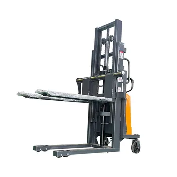 semi electric stackers 1000kg lifting capacity pallet stacker walking type electric stacker