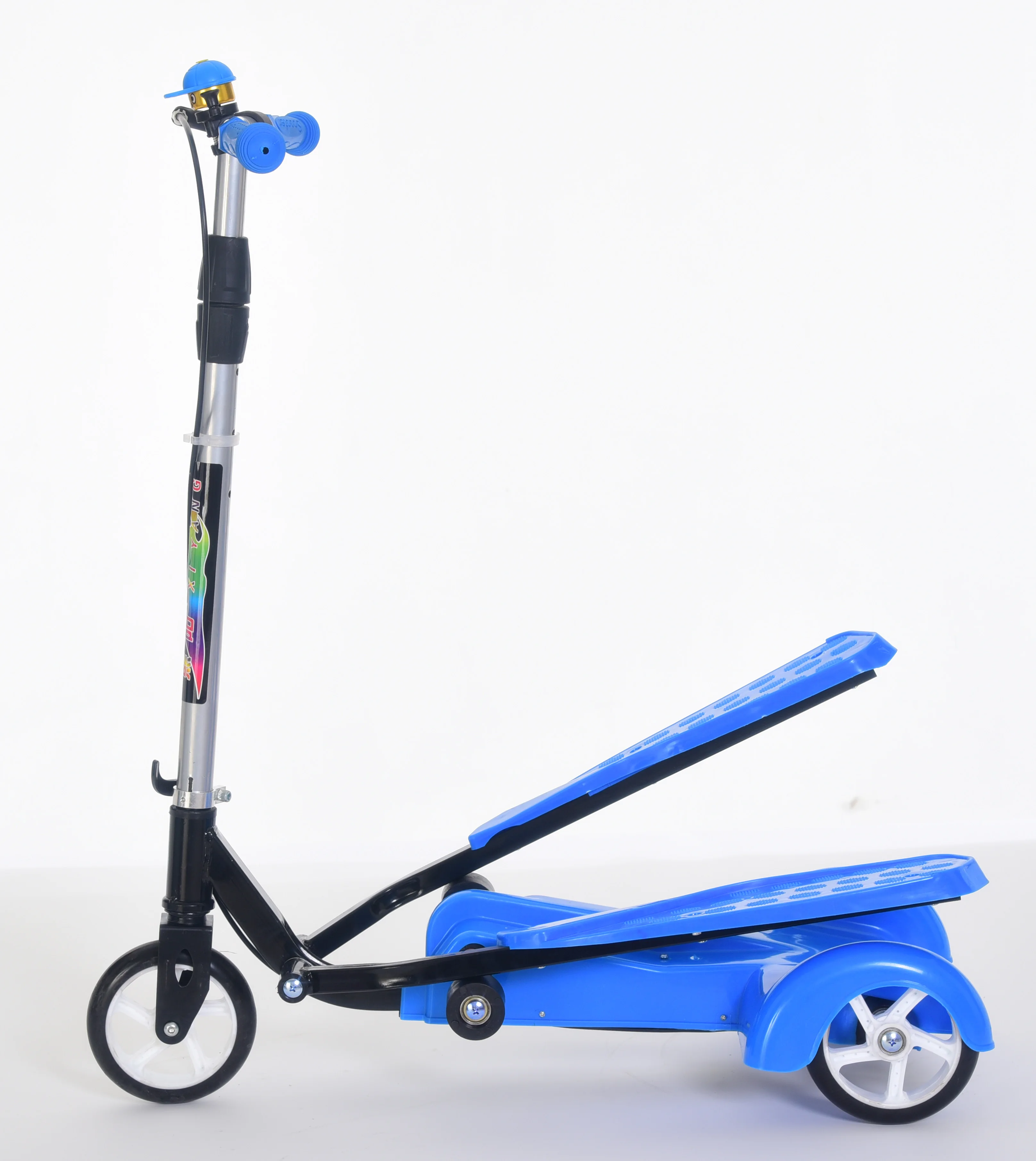 Мерцающий 3-колесный Детский самокат Pro Frog Swing/Детский самокат для ног/Детский самокат лягушки