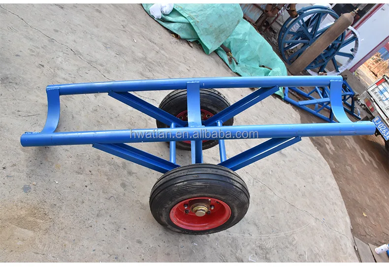 Hand Push Pole Carrier with Wheel for Construction