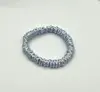 blue silk scrunchies