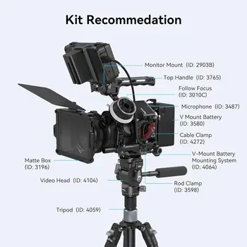 SmallRi Black Mamb Camera Cage for Canon EOS R6 Mark II, Built-in Quick Release Plate for Arca-Type-4161 detail image
