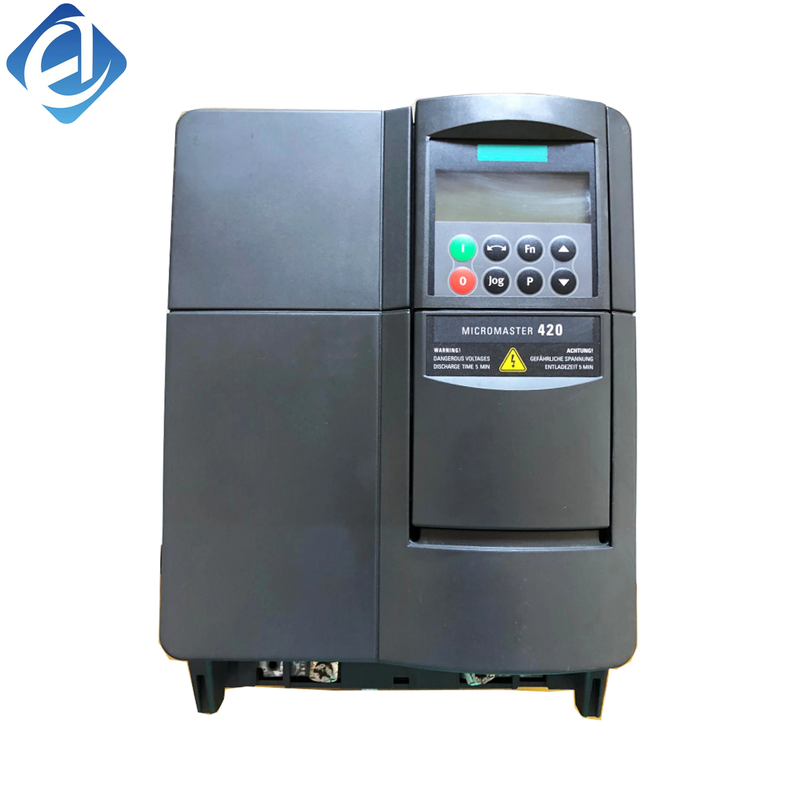 New Original 6SE6420-2UD25-5CA1 inverter for Siemens MICROMASTER 420 series. Rated 5.5kW, 380-480V three-phase input, with stable speed regulation, overload protection and easy operation. Applied to fans, pumps