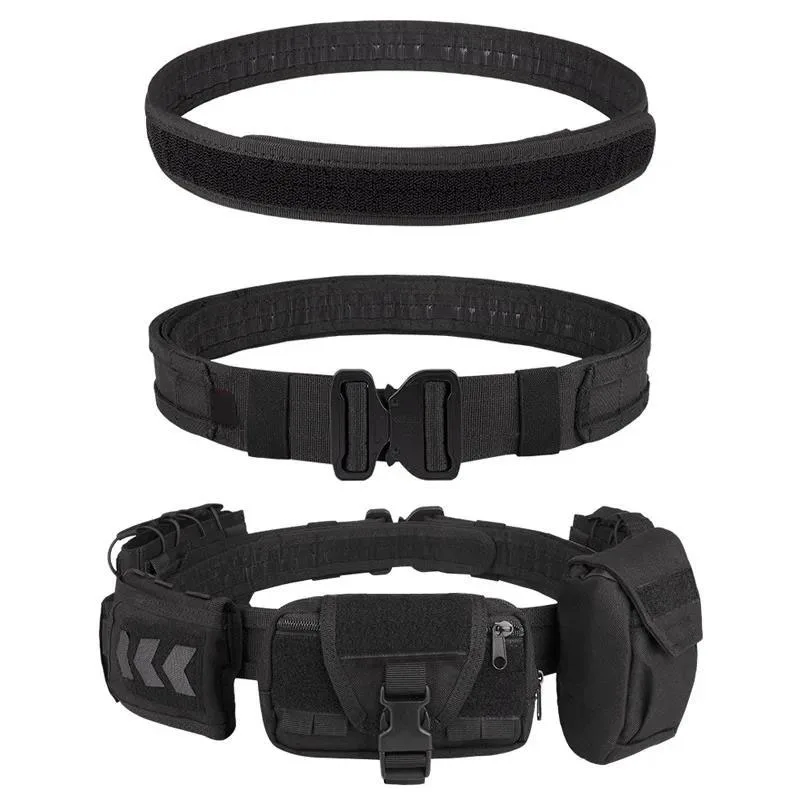 Durable Wholesale Hunting Equipment System Tactical Men Belt Waist Support Security Duty Wear-resistant Tactical Utility Belt