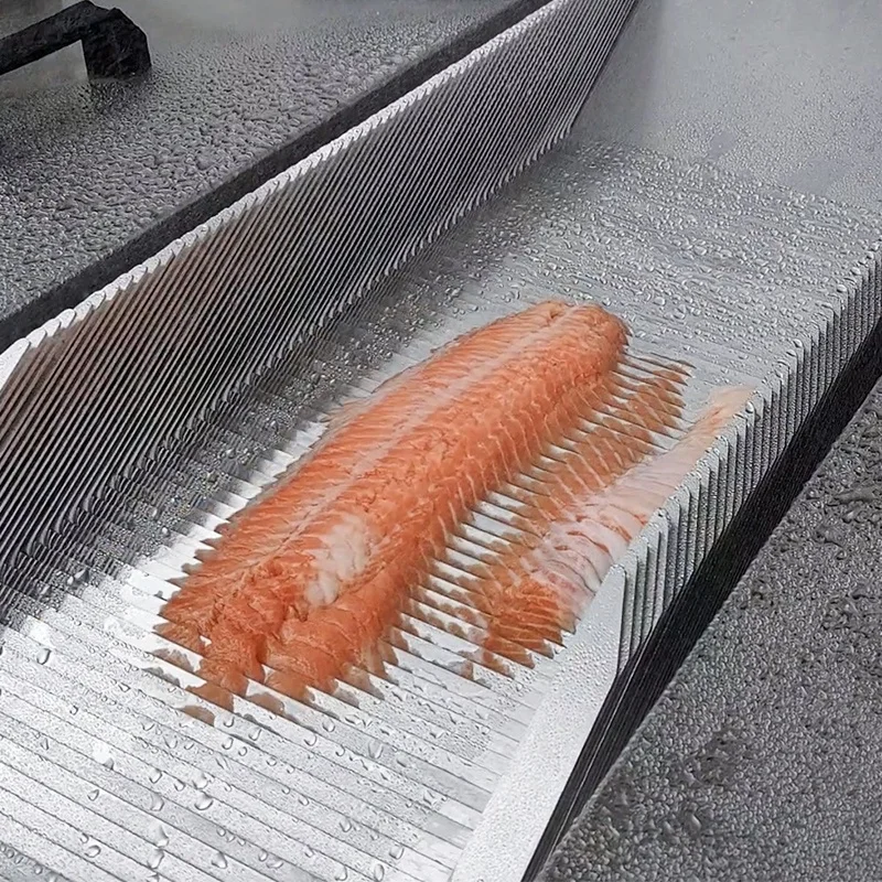Customized Extra Large Cutting groove Cold Smoked Salmon Sashimi Fish Fillet Slicer Slicing Machine