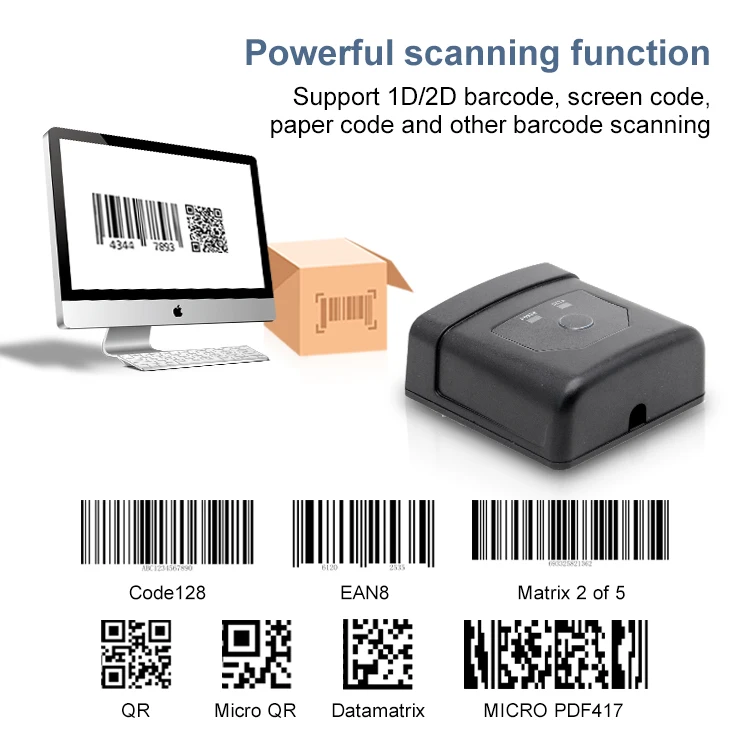 提示されたオブジェクトを自動検出2D埋め込みバーコードスキャン