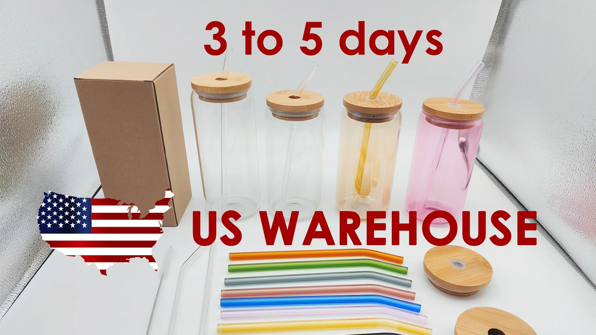 Usa Warehouse 12oz 16oz 20oz Clear Frosted Uv Sublimation Blanks Beer