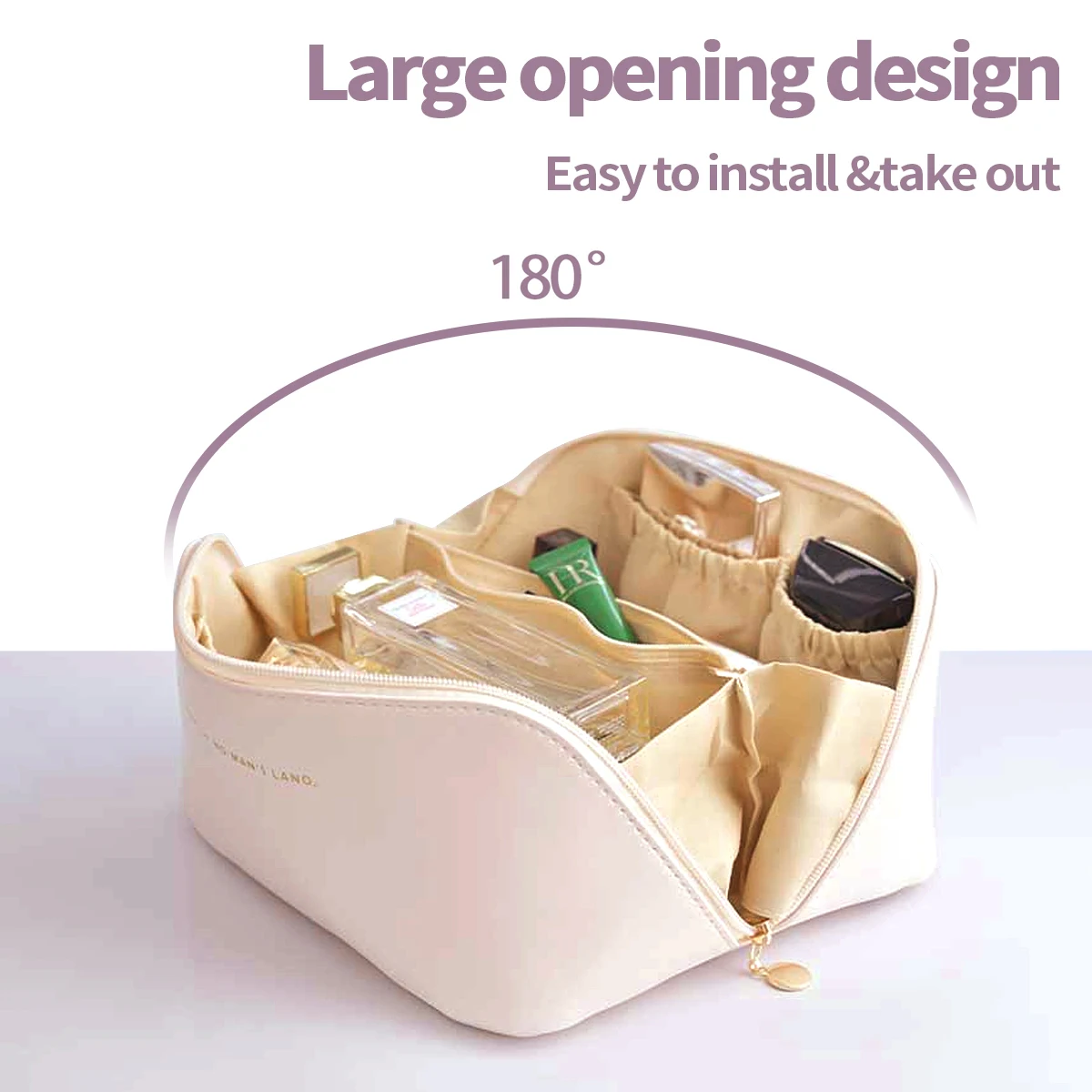 Wholesale Cosmetic Bag Bulk Women Travel Portable Makeup Organizer